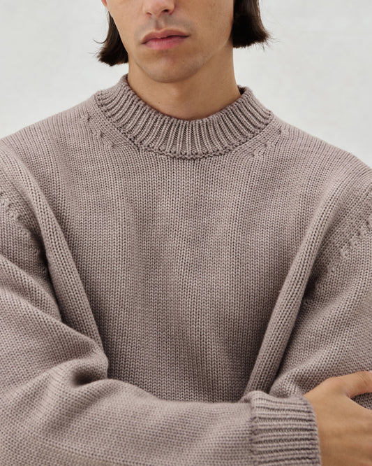 FW26 EV CREW KNIT SAND - 4