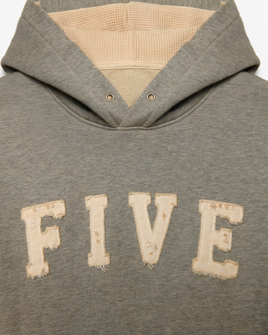 FW26 EV "FIVE" HOODIE GREY - 2