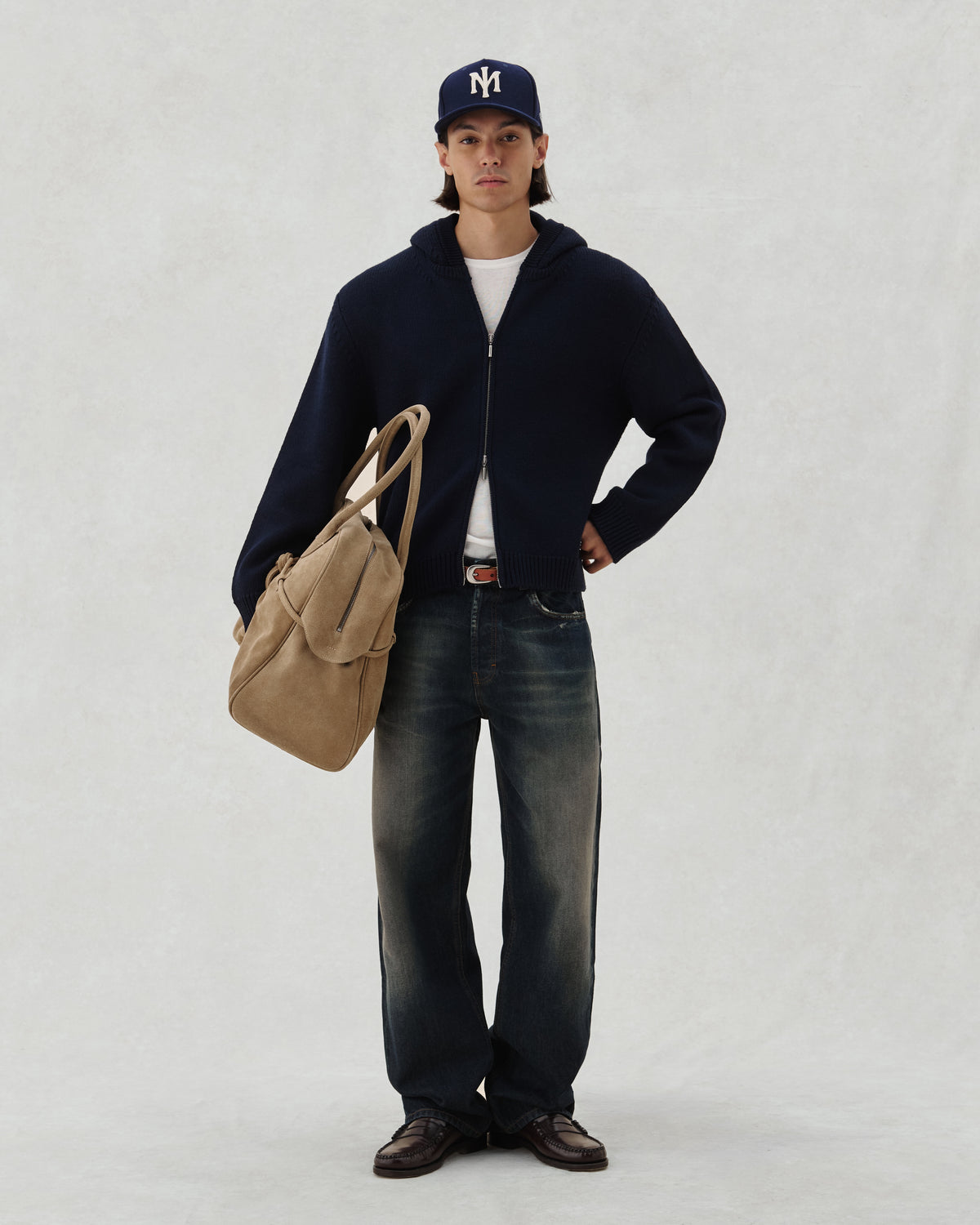 FW26 EV KNIT ZIP NAVY - 2