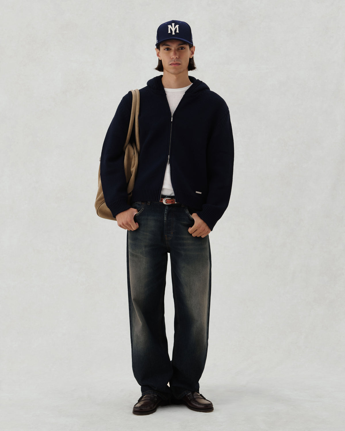 FW26 EV KNIT ZIP NAVY - 3