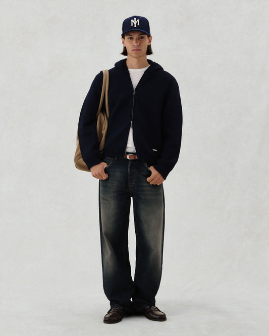 FW26 EV KNIT ZIP NAVY - 3