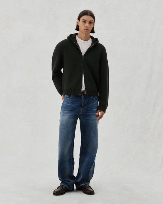 FW26 EV KNIT ZIP OLIVE - 2