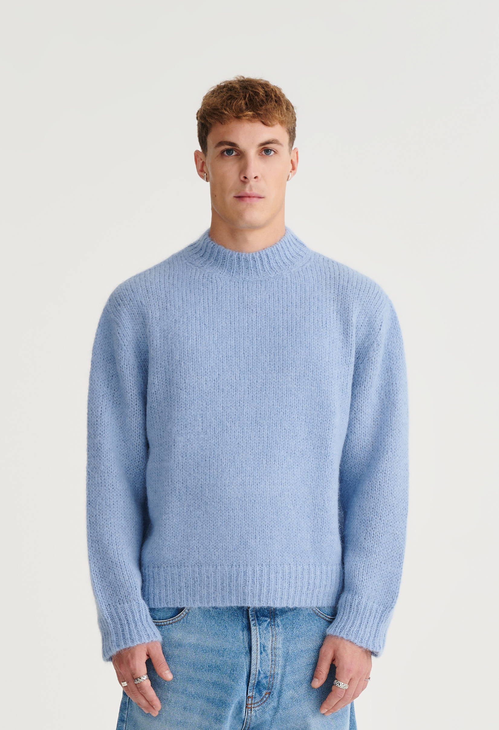 545 EVERYDAY MOHAIR TONES SWEATER LIGHT BLUE