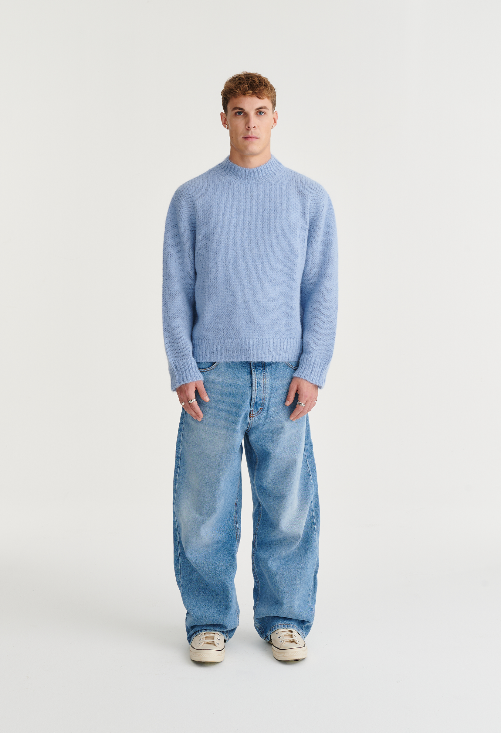 545 EVERYDAY MOHAIR TONES SWEATER LIGHT BLUE