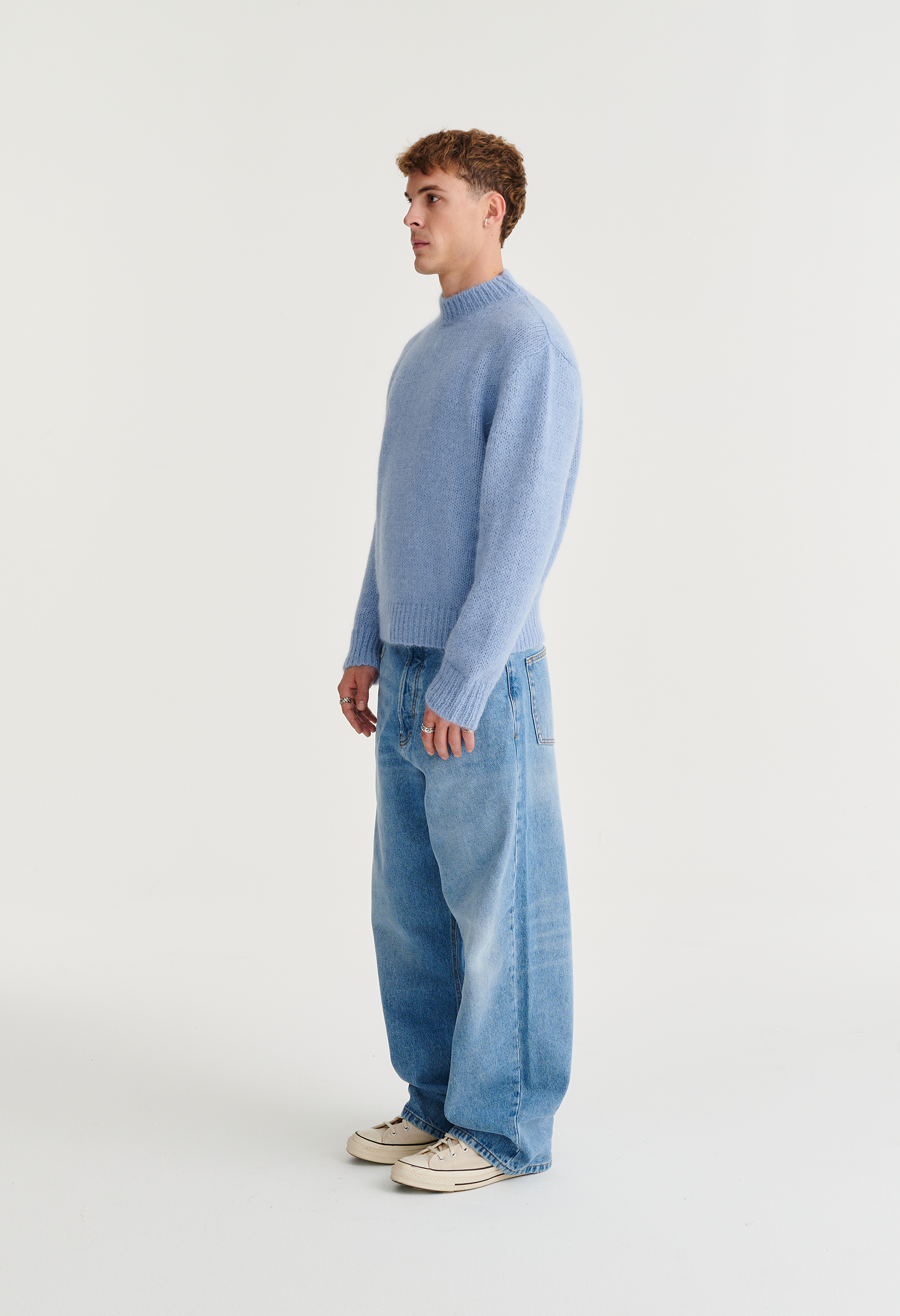 545 EVERYDAY MOHAIR TONES SWEATER LIGHT BLUE