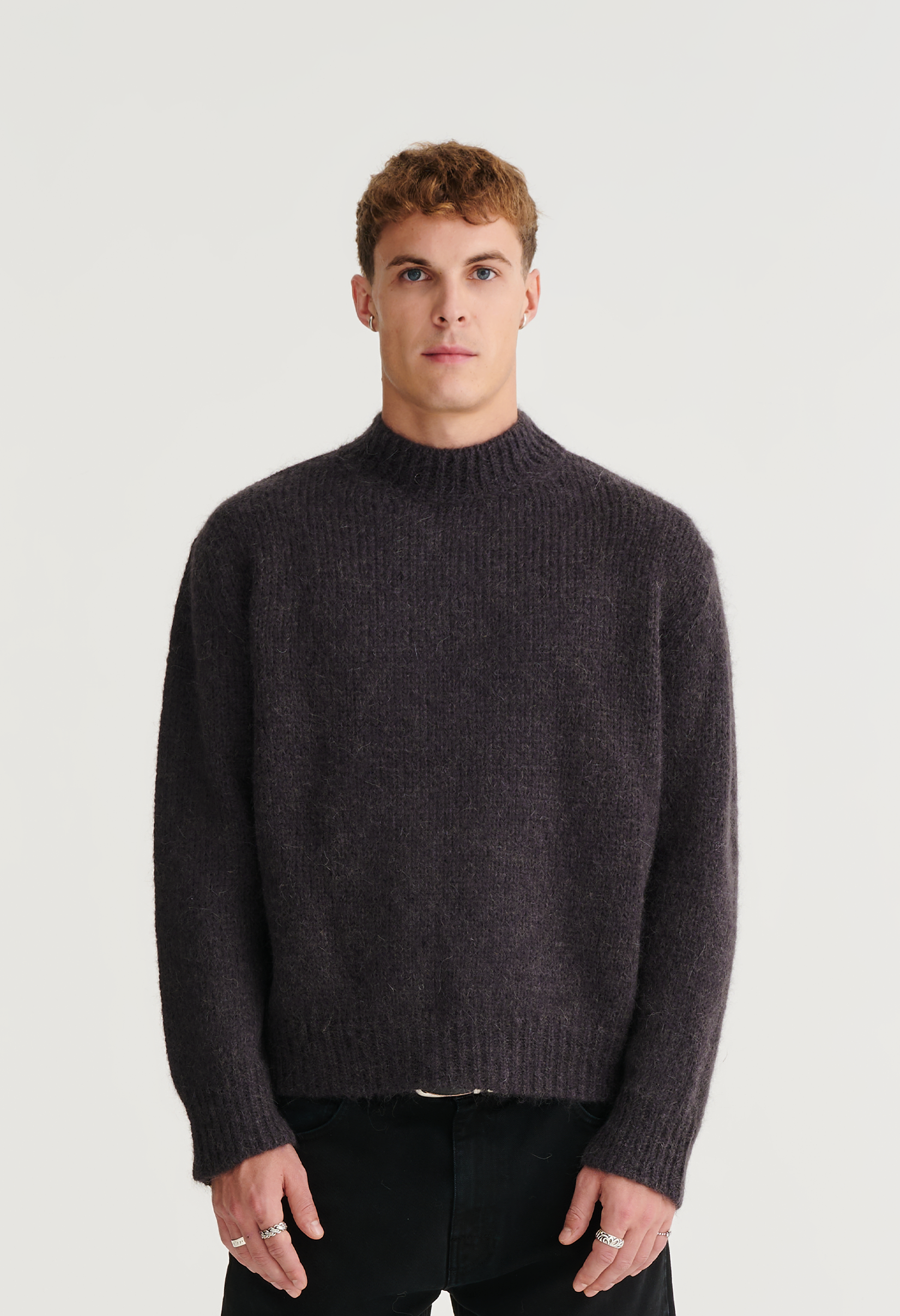 545 EVERYDAY MOHAIR TONES SWEATER LIGHT BLACK