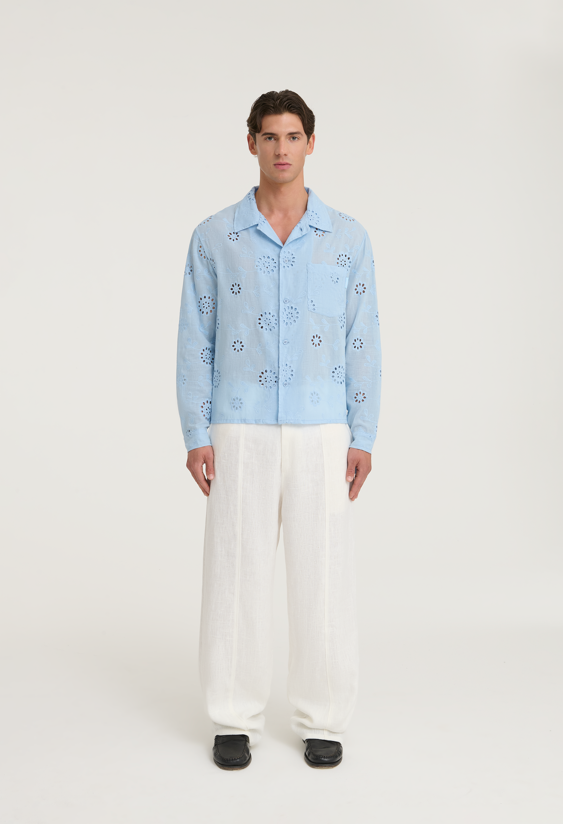 545 ICONIC SANGALLO SUMMER SHIRT LIGHT BLUE