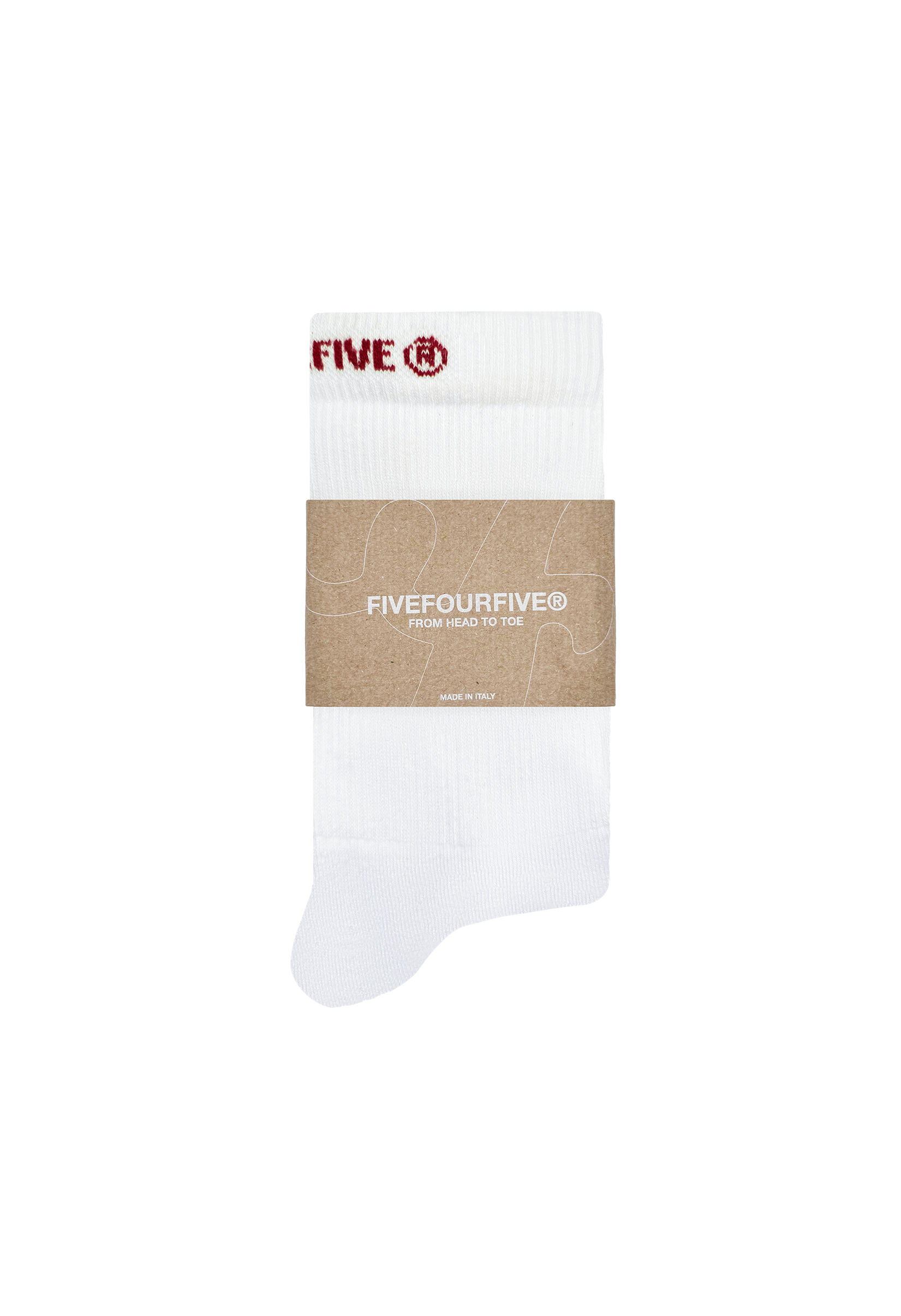 545 EVERYDAY SOCKS WHITE / RED