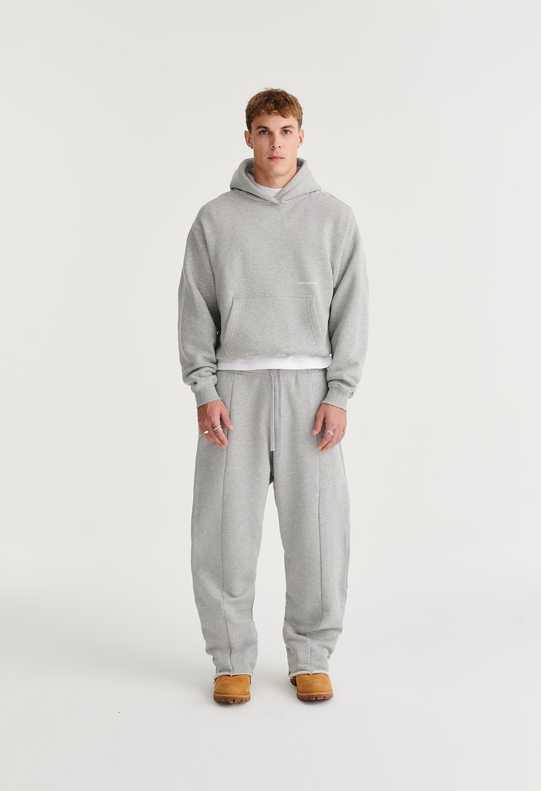 545 EVERYDAY HEAVY COTTON SWEATPANTS HEATHER GREY