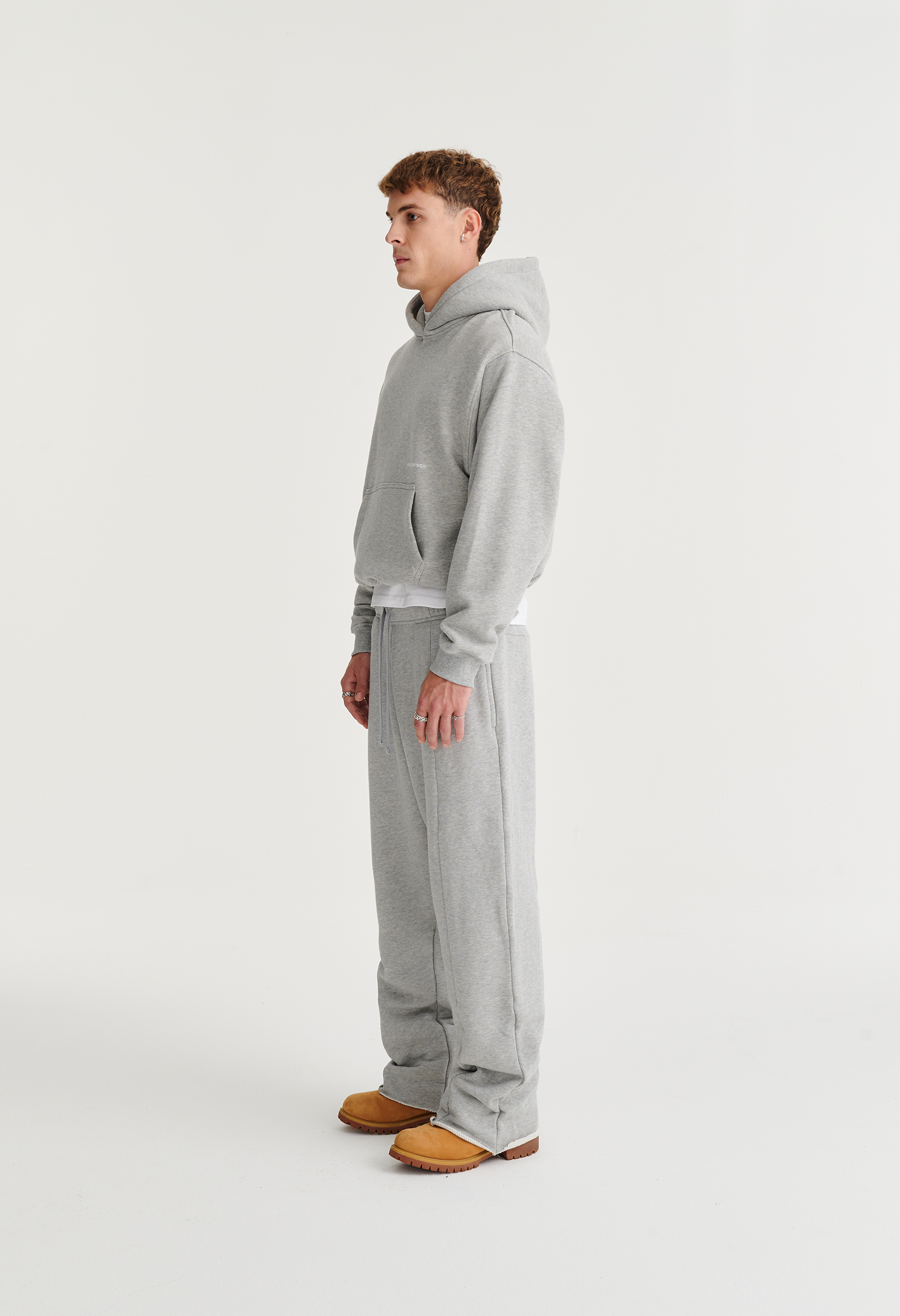 545 EVERYDAY HEAVY COTTON SWEATPANTS HEATHER GREY