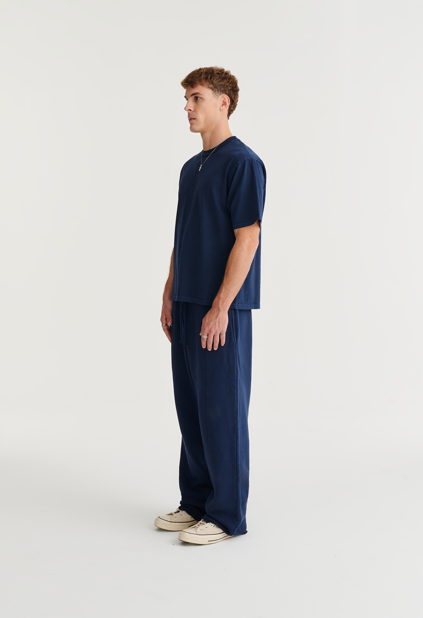 545 EVERYDAY HEAVY COTTON SWEATPANTS WASHED NAVY