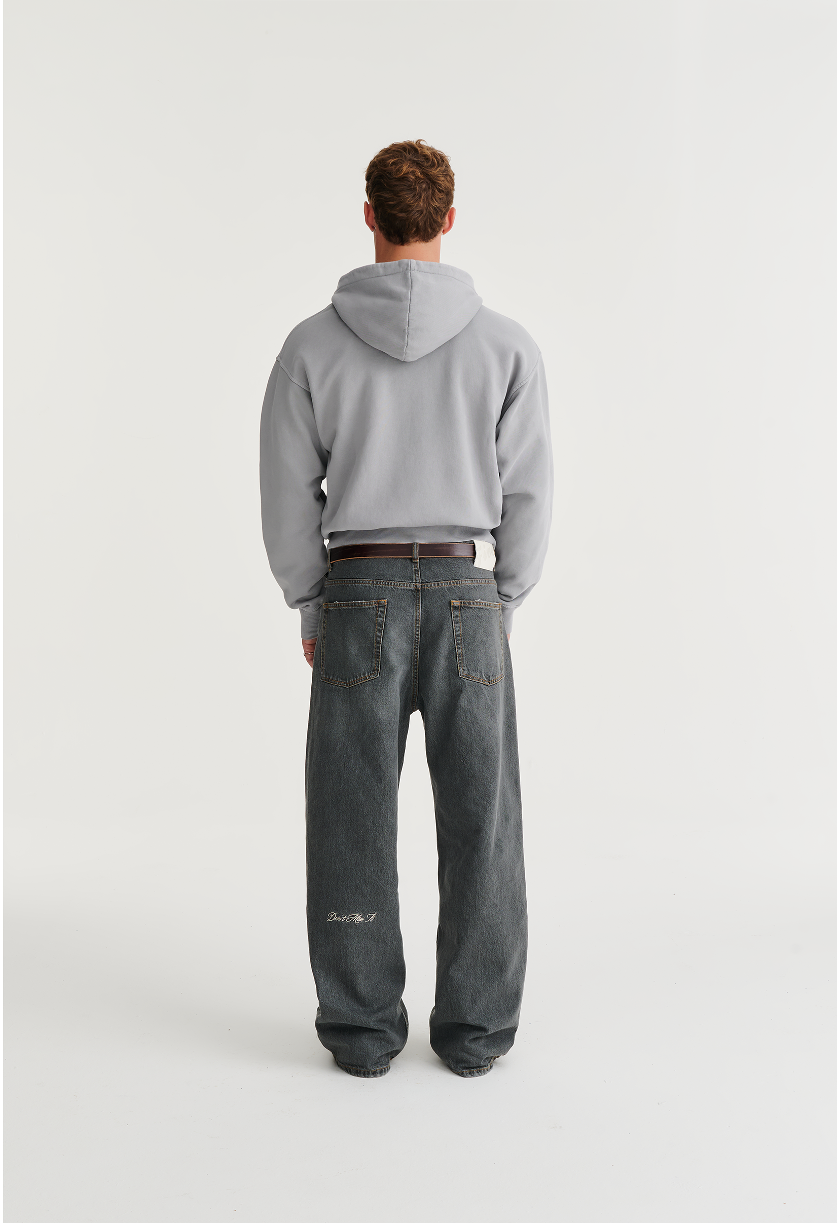 545 EVERYDAY ZIP HOODIE WASHED GREY